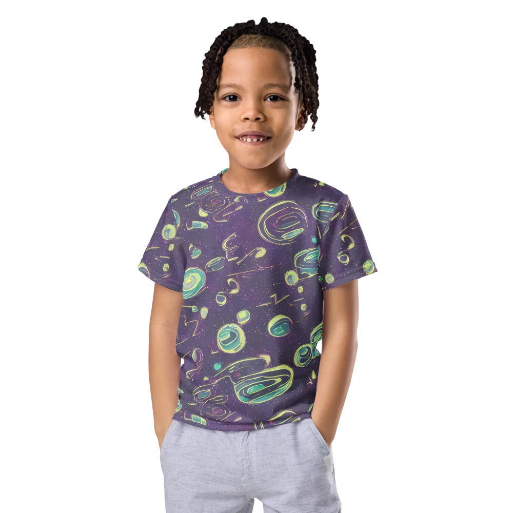 Lunar Lichen on Kids Crew Neck T-Shirt — Front
