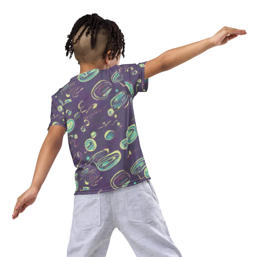 Lunar Lichen on Kids Crew Neck T-Shirt — Back