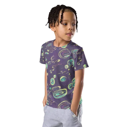 Lunar Lichen on a Kids Crew Neck T-Shirt