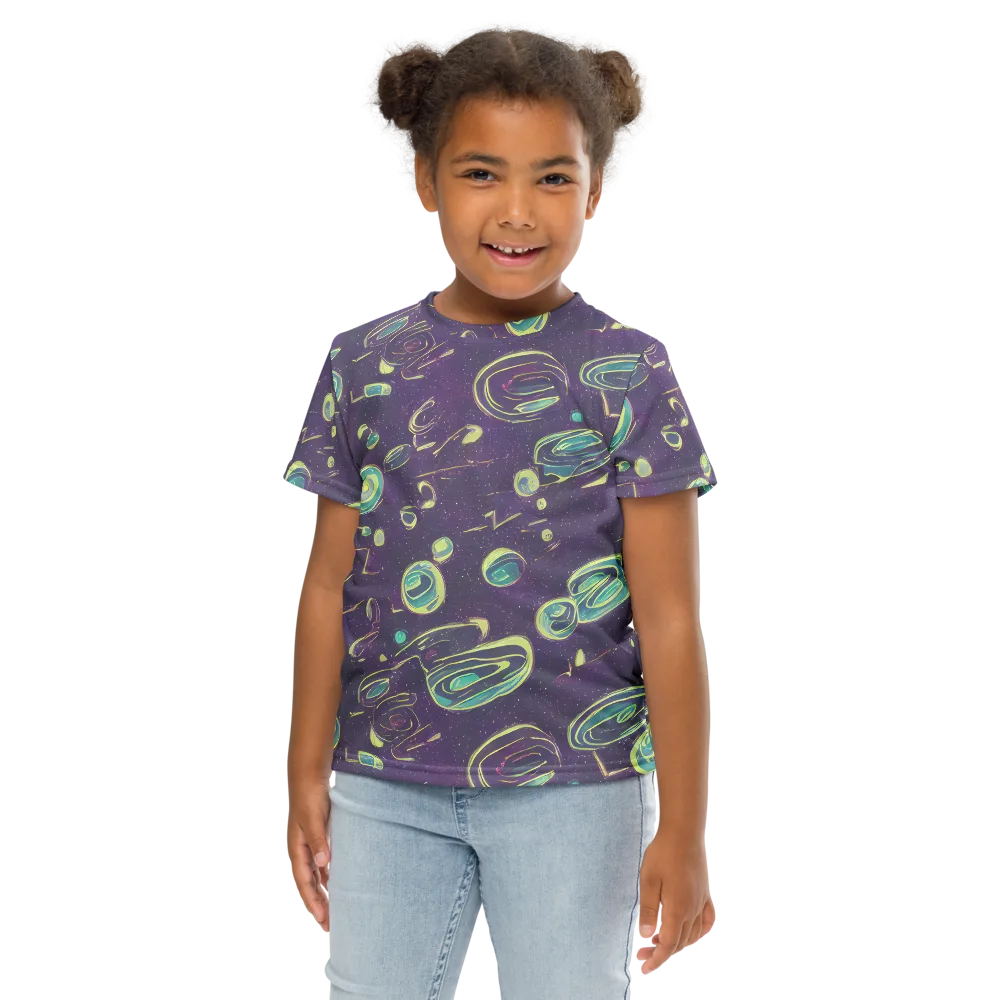 Lunar Lichen on Kids Crew Neck T-Shirt — Front