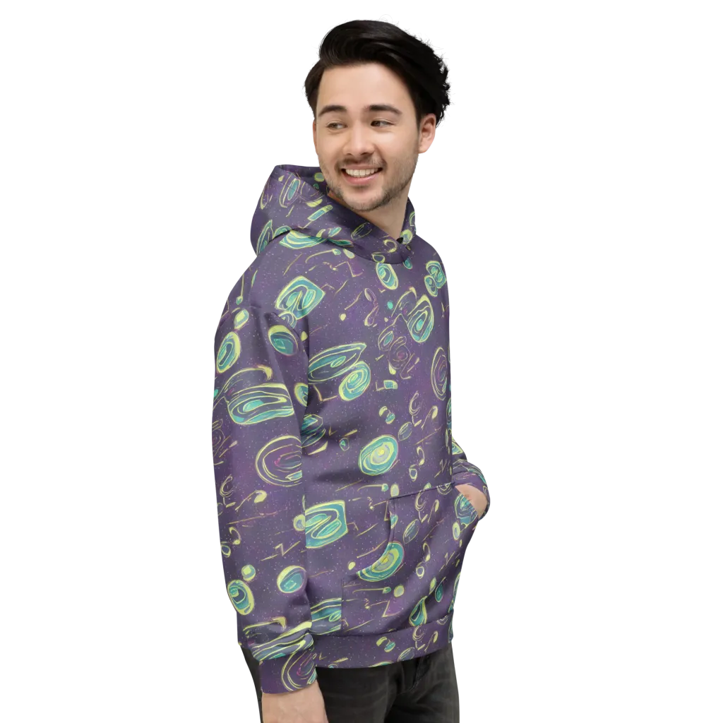 Lunar Lichen on Hoodie — Right