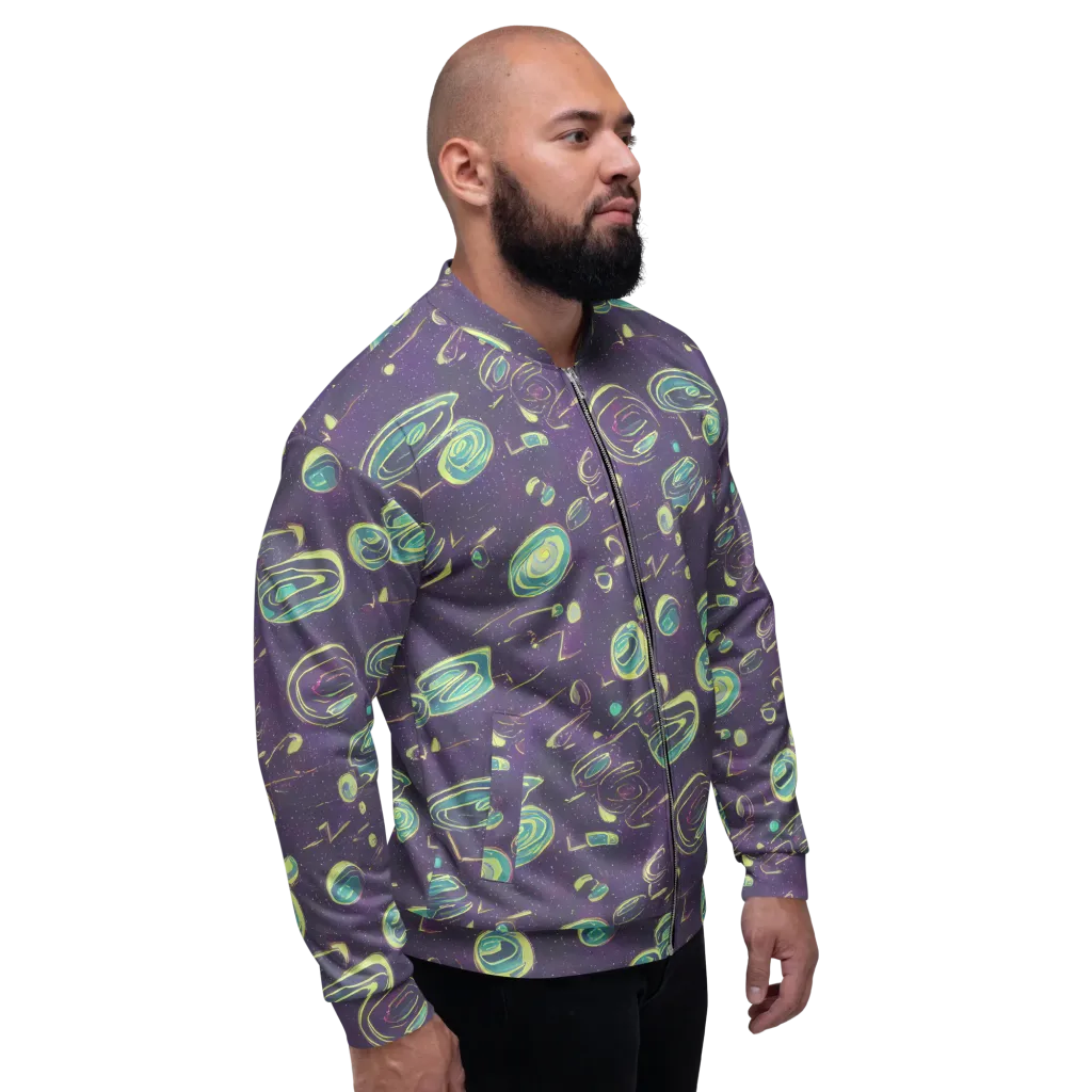 Lunar Lichen on Bomber Jacket — Right