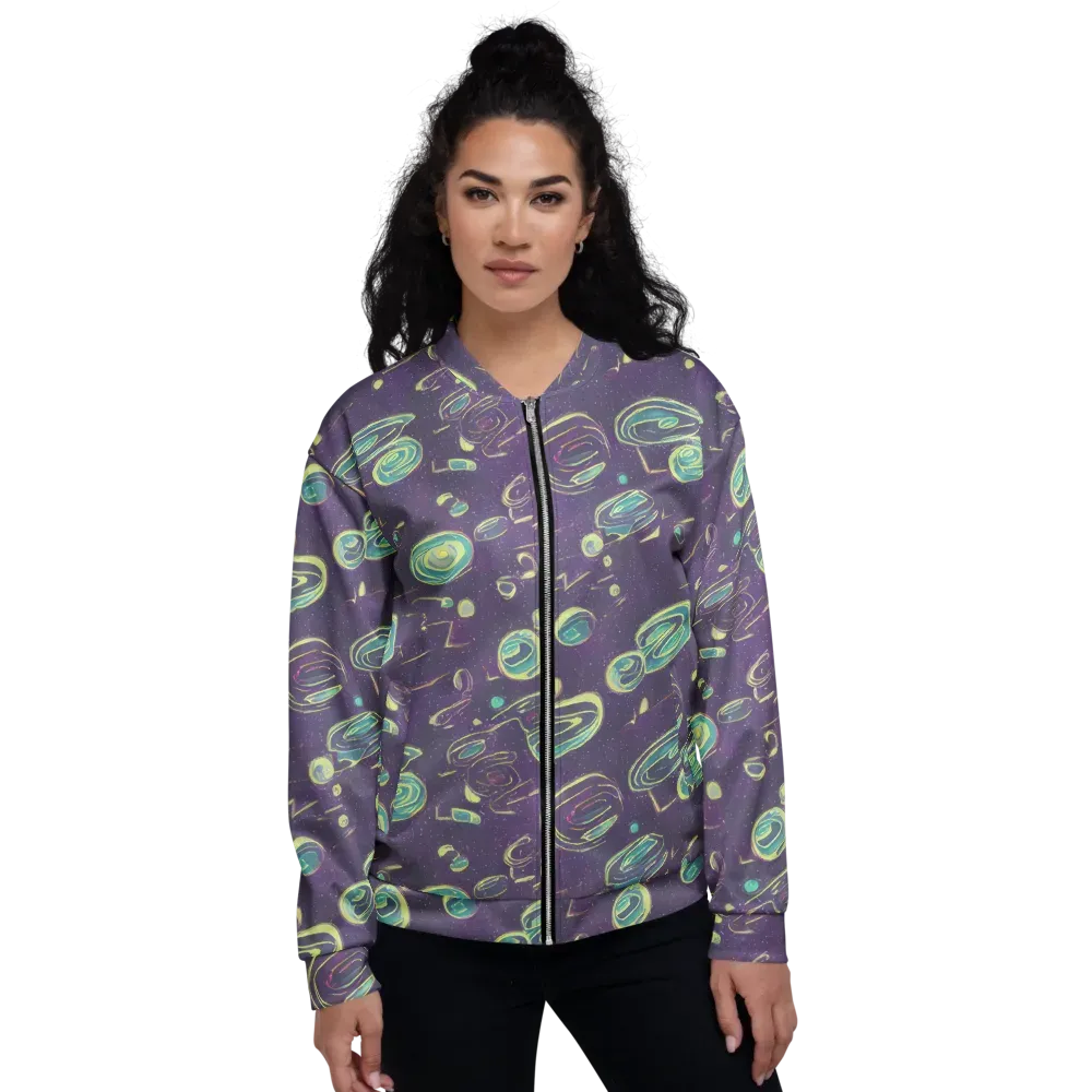Lunar Lichen on Bomber Jacket — Front