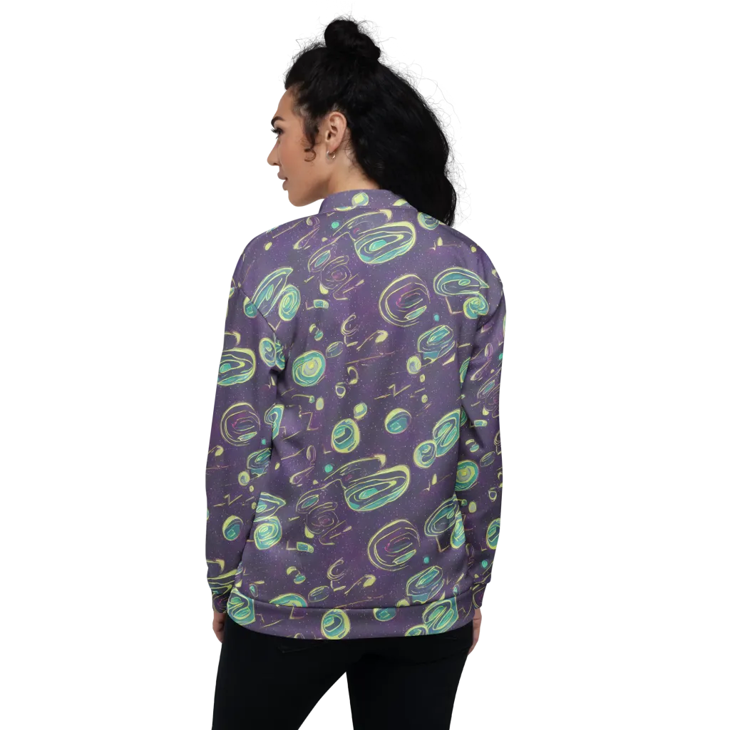 Lunar Lichen on Bomber Jacket — Back