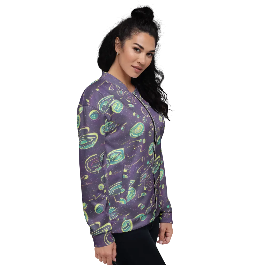 Lunar Lichen on Bomber Jacket — Right