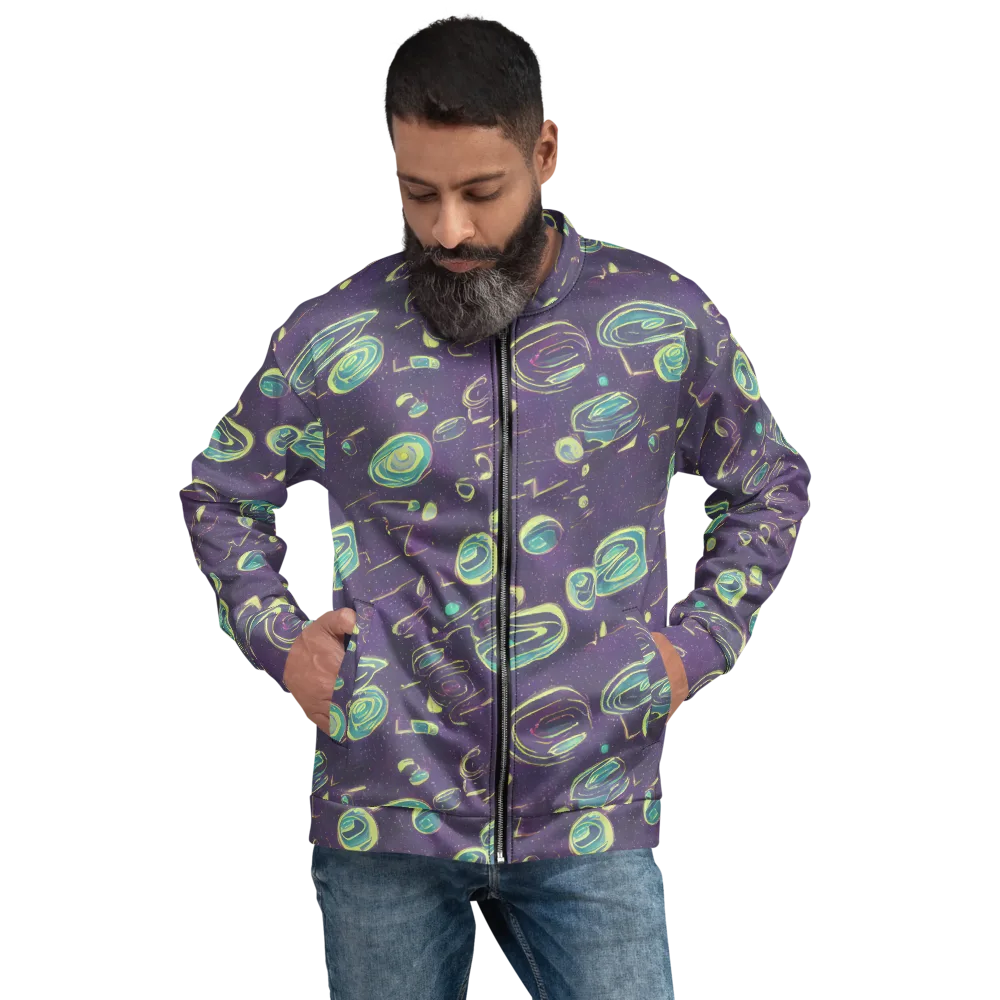 Lunar Lichen on Bomber Jacket — Front