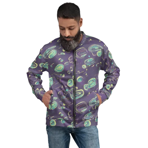 Lunar Lichen on a Bomber Jacket