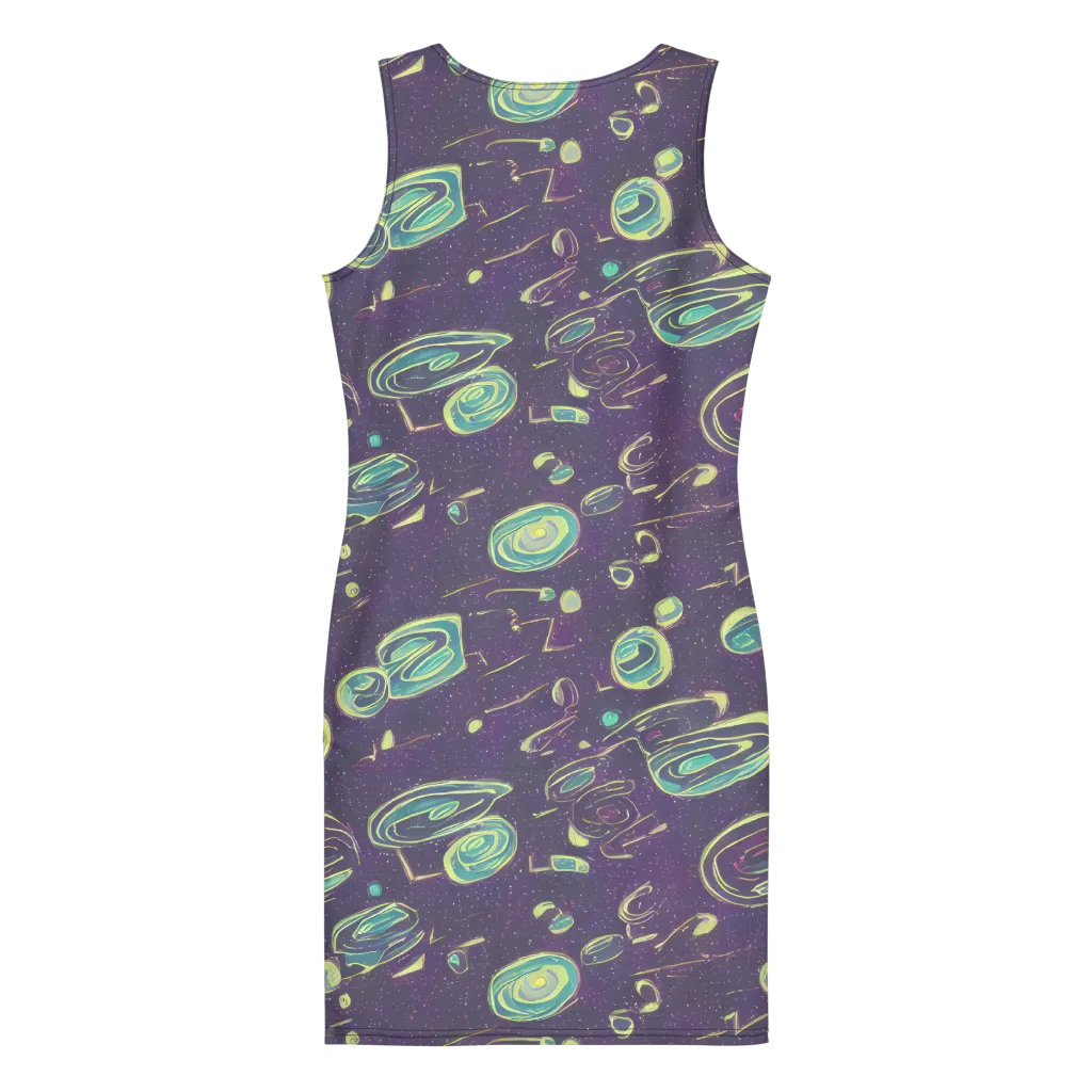Lunar Lichen on Bodycon Dress — Back