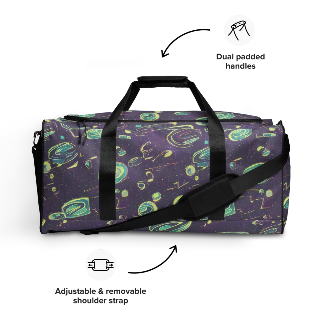 Lunar Lichen on Duffle Bag — Front