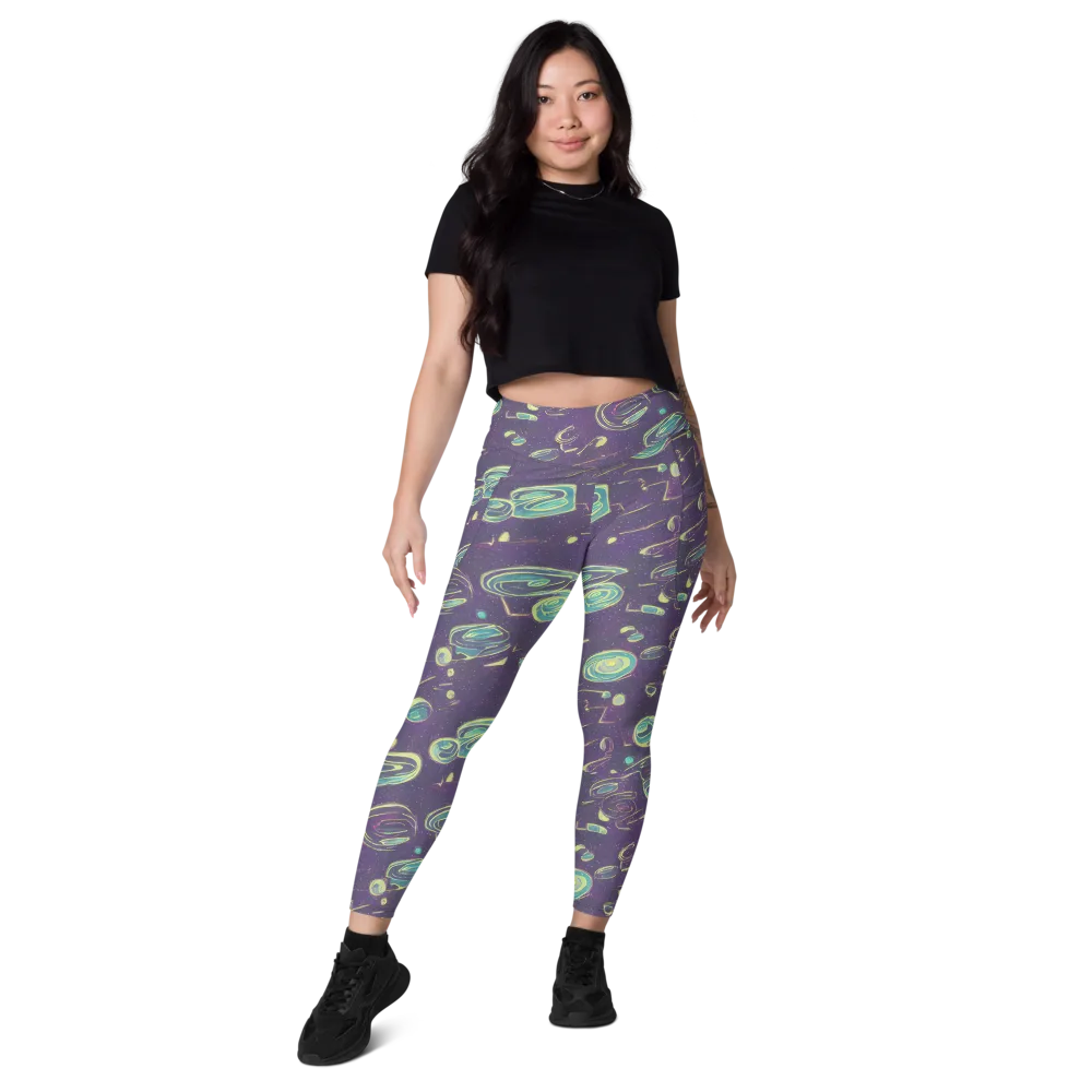 Lunar Lichen on Leggings with Pockets — Front