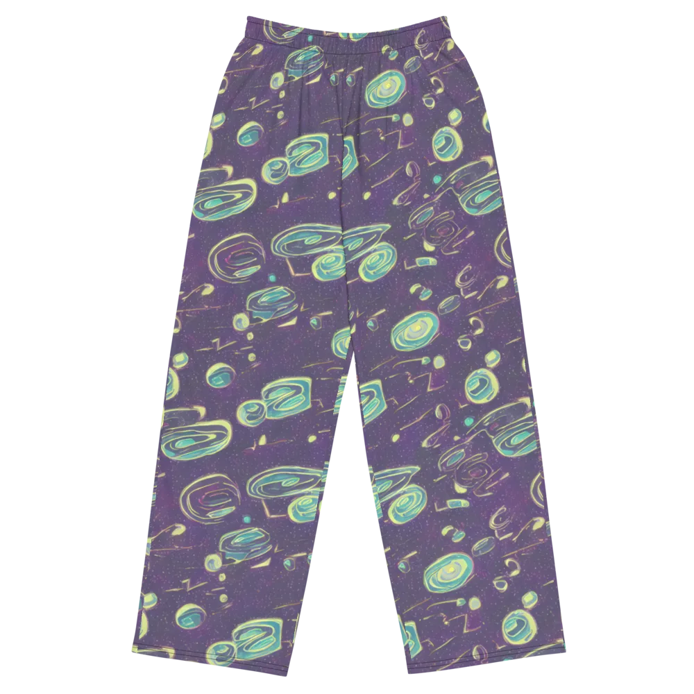 Lunar Lichen on Wide-Leg Pants — Front