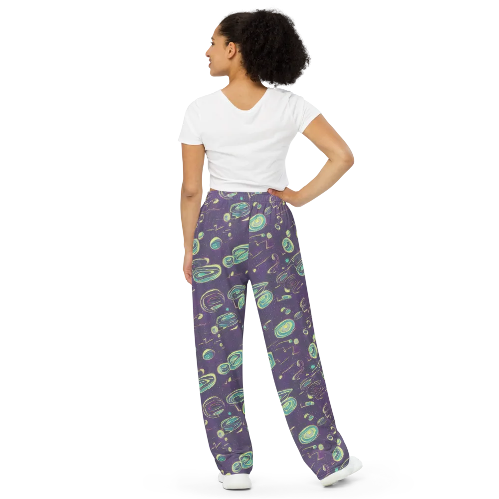 Lunar Lichen on Wide-Leg Pants — Back