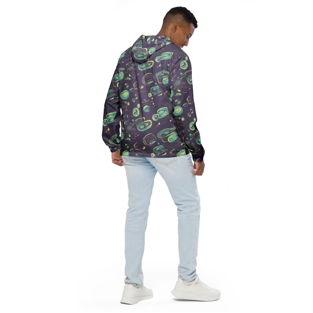Lunar Lichen on Men's Windbreaker — Back