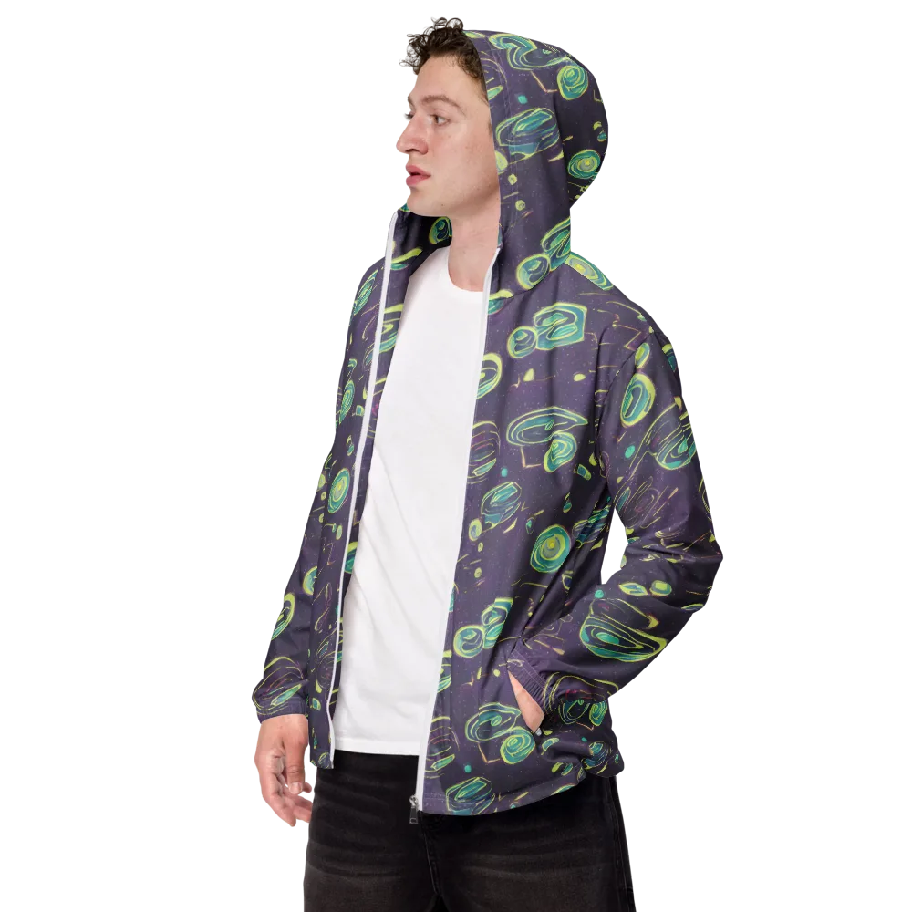 Lunar Lichen on Men's Windbreaker — Left Front