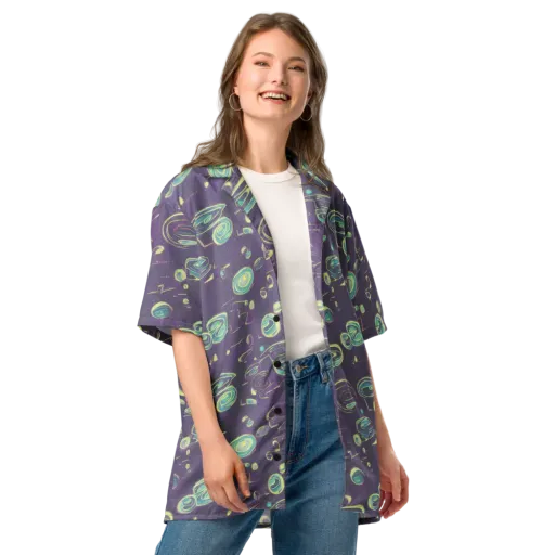 Lunar Lichen on a Button Shirt