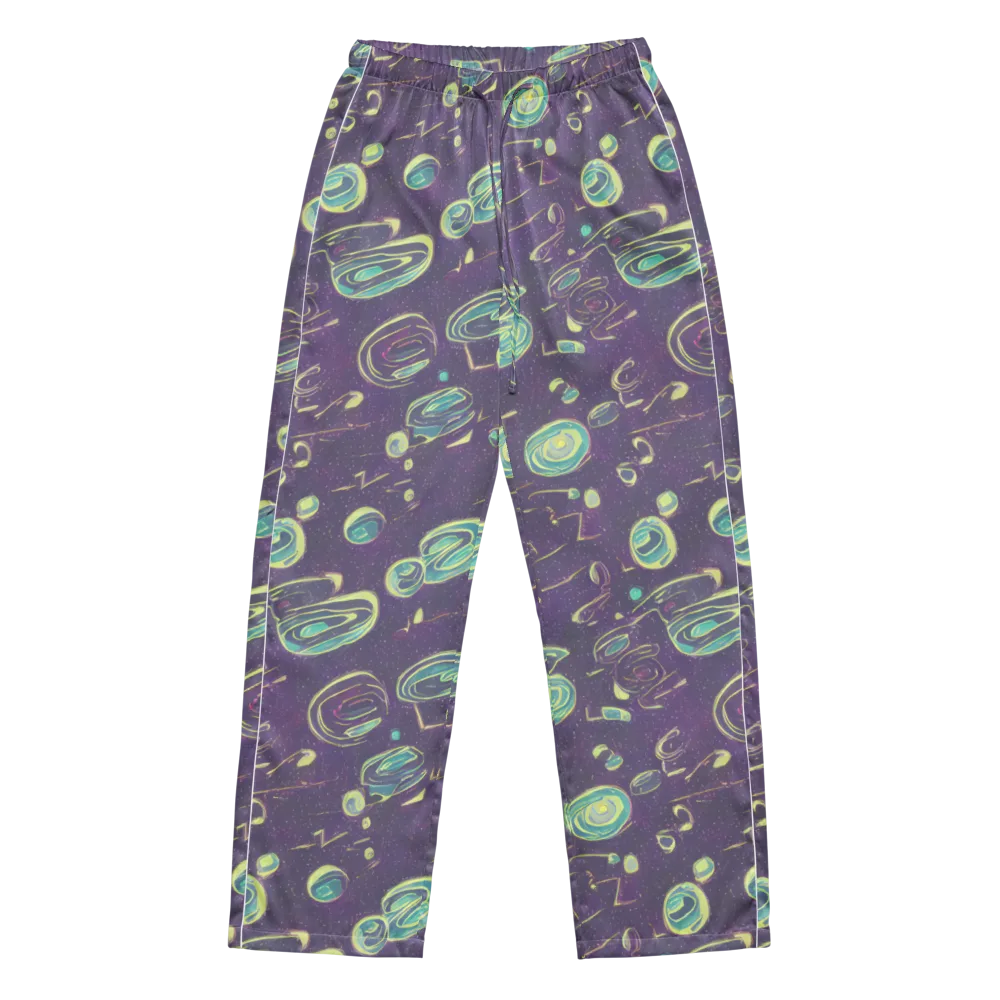 Lunar Lichen on Women's Pajama Pants — Front