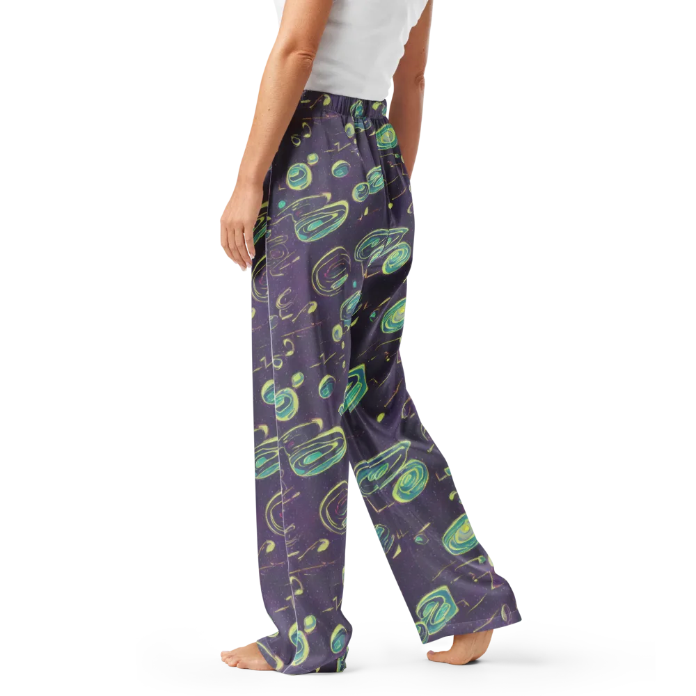 Lunar Lichen on Women's Pajama Pants — Left