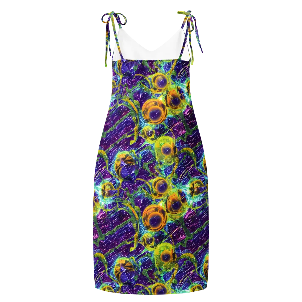 Electric Nectar on Slip Dress — Back