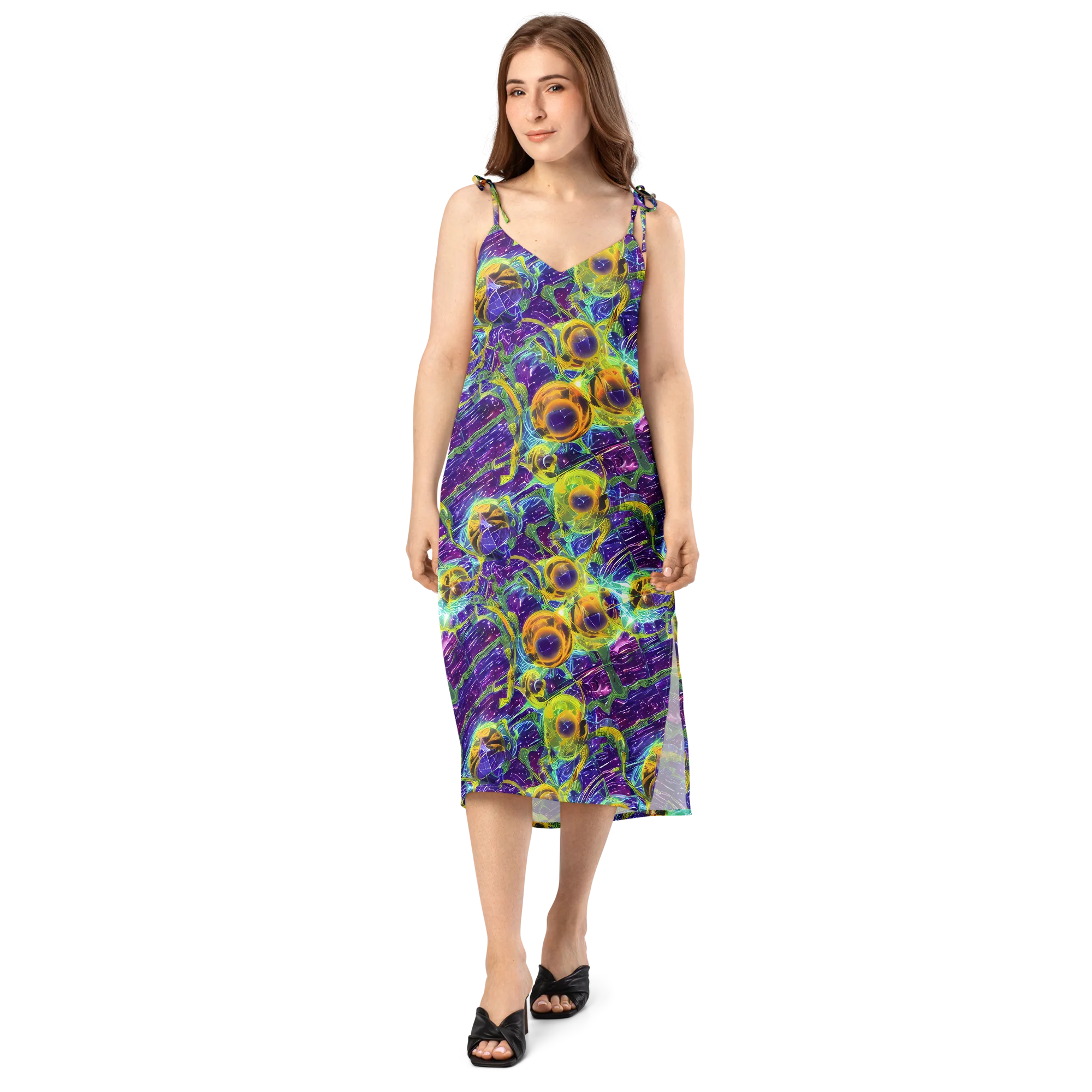 Electric Nectar on Slip Dress — Front