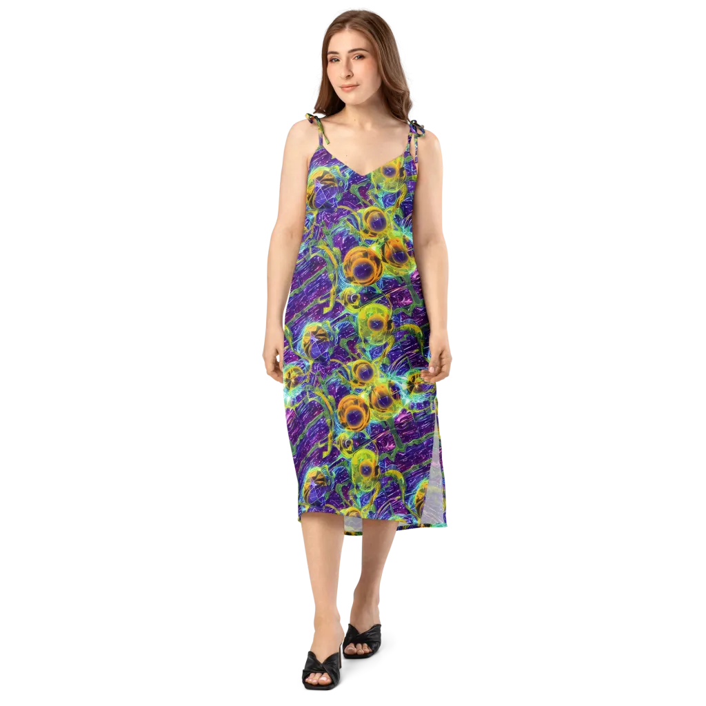 Electric Nectar on Slip Dress — Front