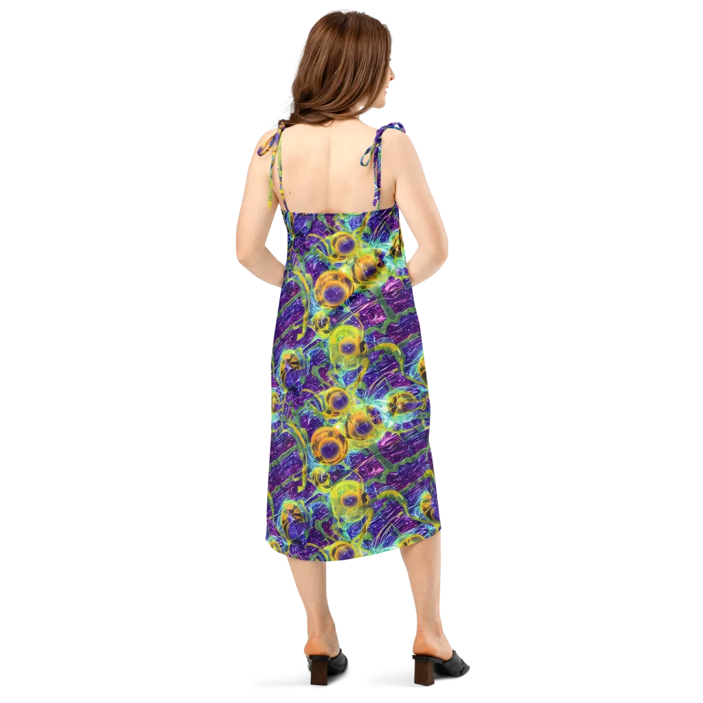 Electric Nectar on Slip Dress — Back