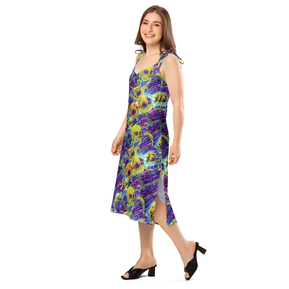 Electric Nectar on Slip Dress — Left Front