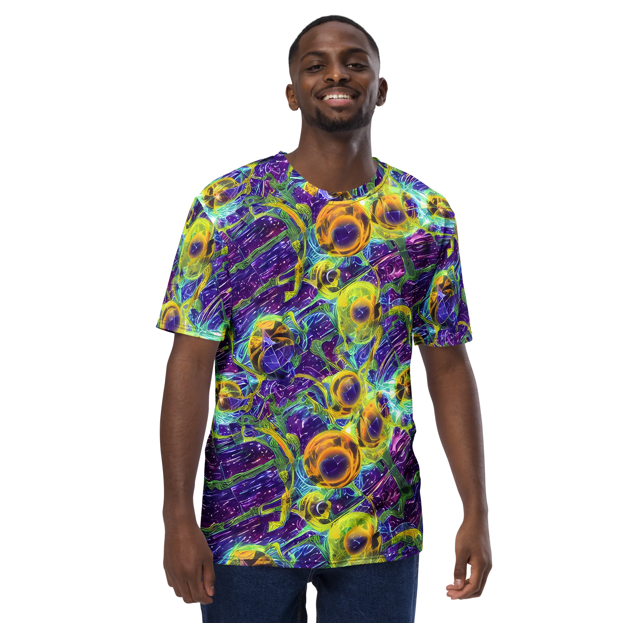 Electric Nectar on Men's Crew Neck T-Shirt — Front