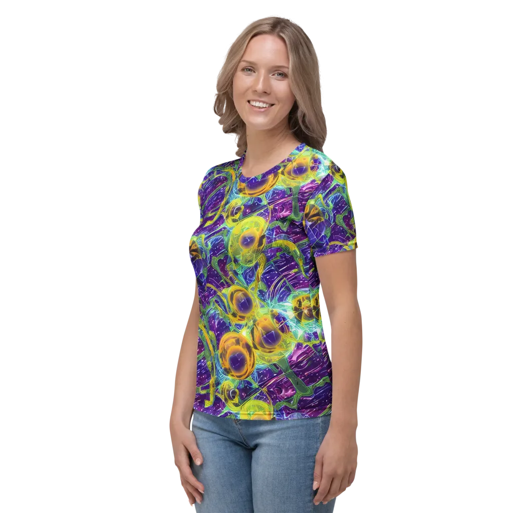 Electric Nectar on Women's Crew Neck T-Shirt — Left