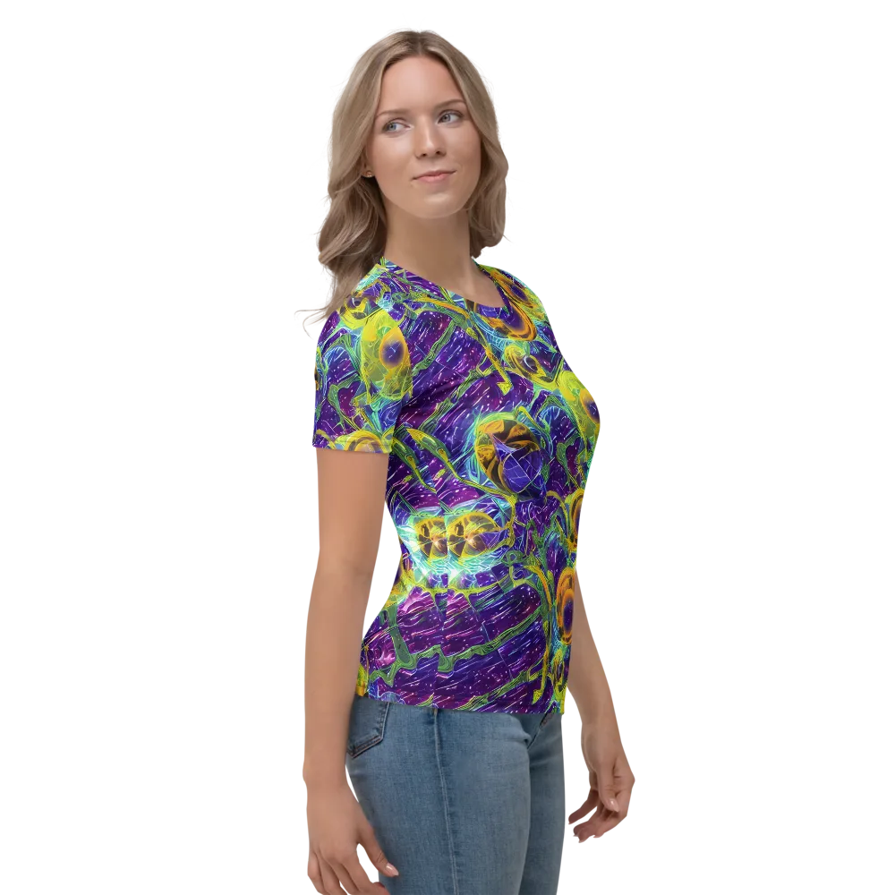 Electric Nectar on Women's Crew Neck T-Shirt — Right