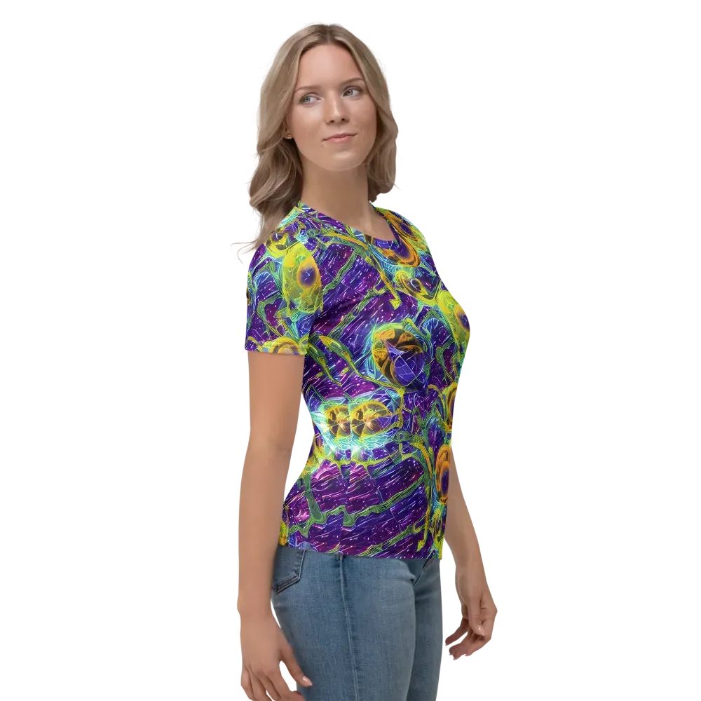 Electric Nectar on Women's Crew Neck T-Shirt — Right