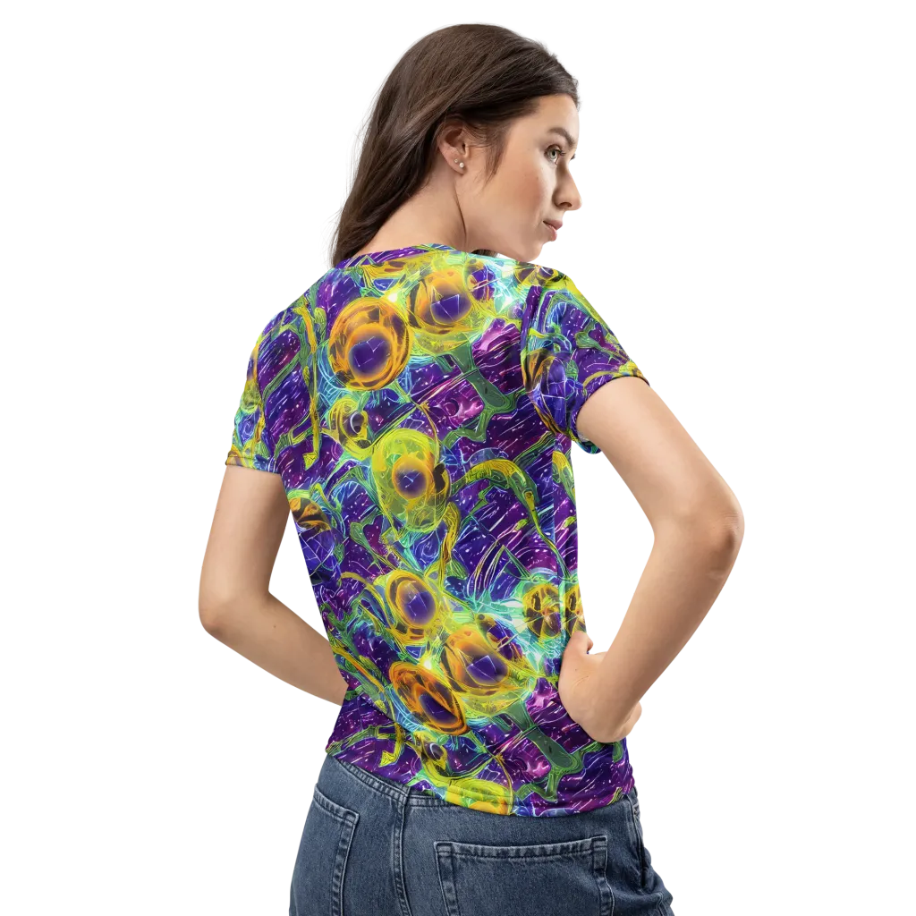 Electric Nectar on Women's Crew Neck T-Shirt — Back