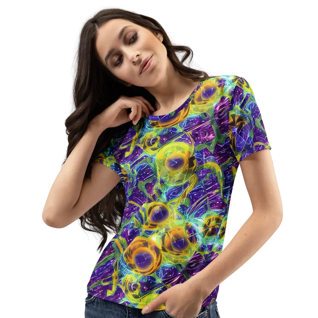 Electric Nectar on Women's Crew Neck T-Shirt — Left Front