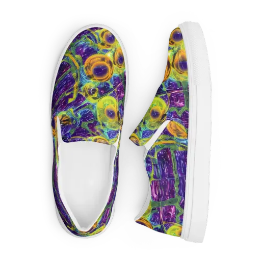 Electric Nectar on a Men's Slip-On Canvas Shoes