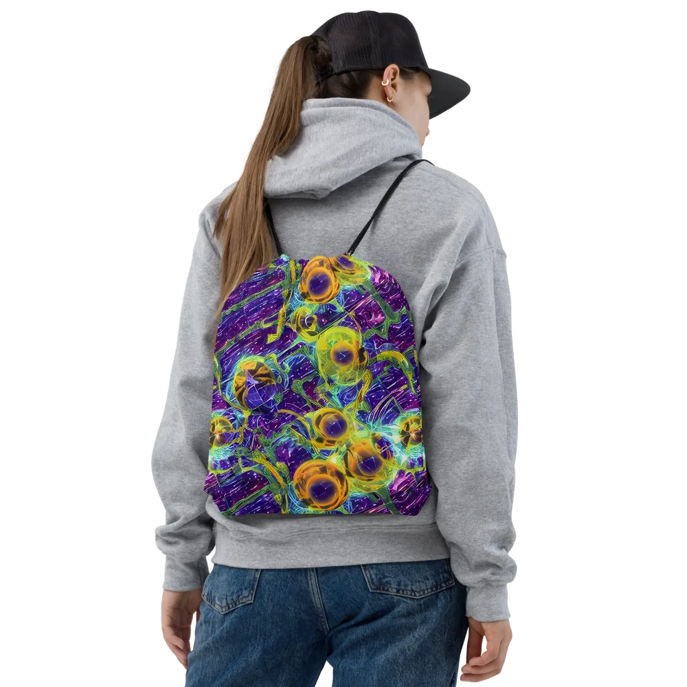 Electric Nectar on Drawstring Bag — Front