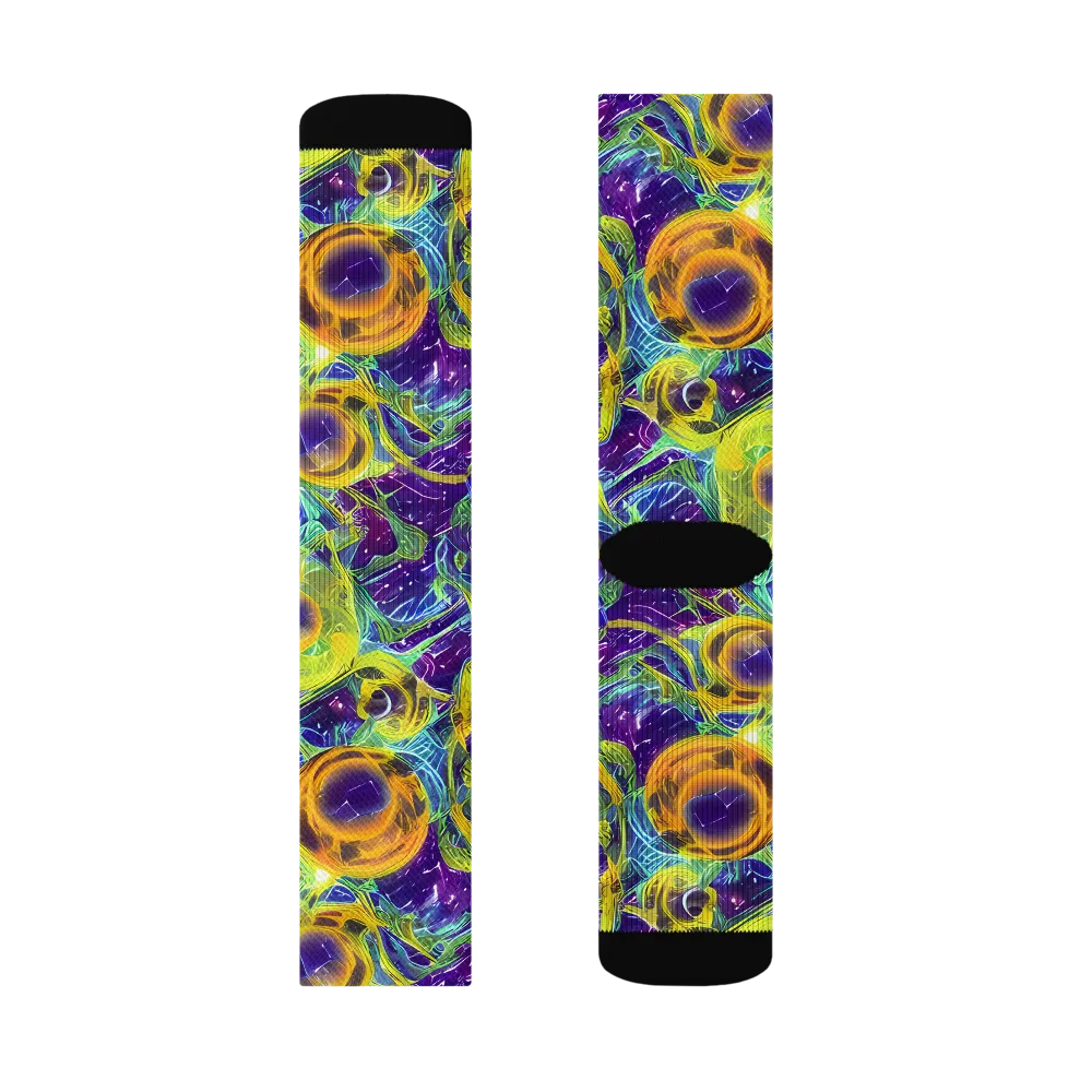 Electric Nectar on Socks — Left Sock