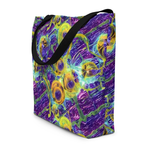 Electric Nectar on a Large Tote Bag W/ Pocket