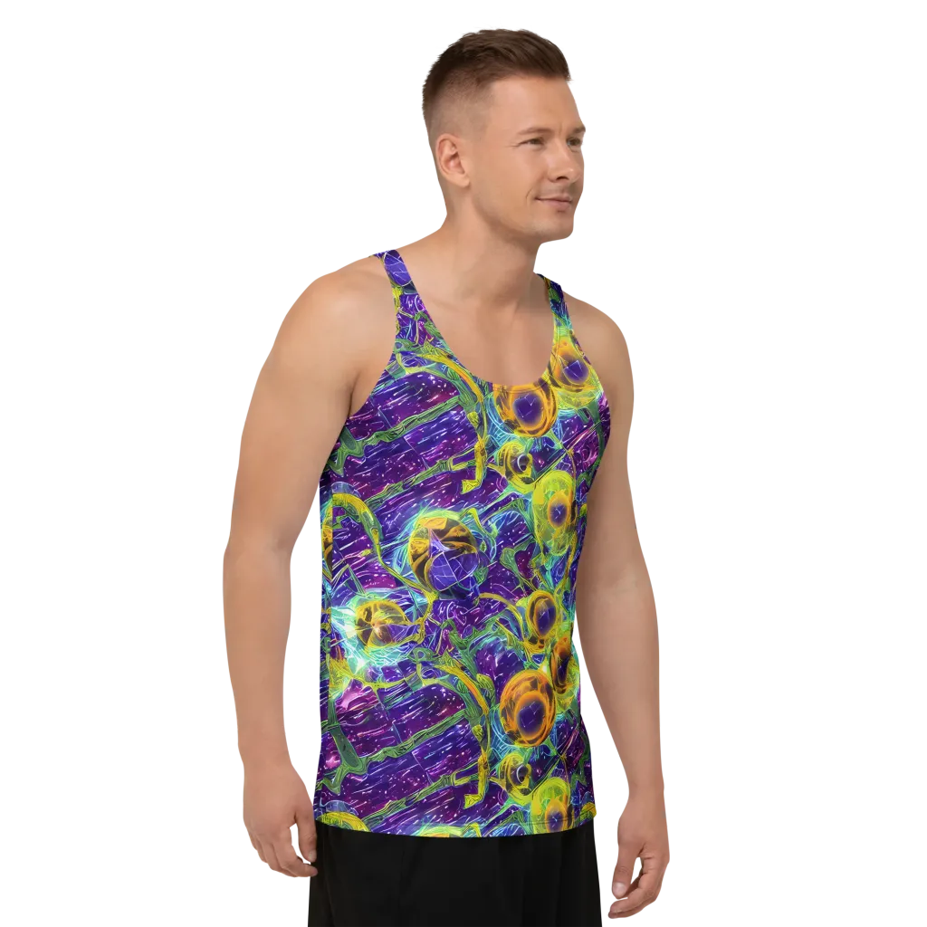 Electric Nectar on Men's Tank Top — Right Front