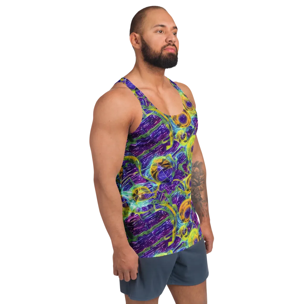 Electric Nectar on Men's Tank Top — Right Front
