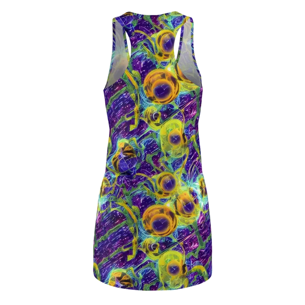 Electric Nectar on Racerback Dress — Back