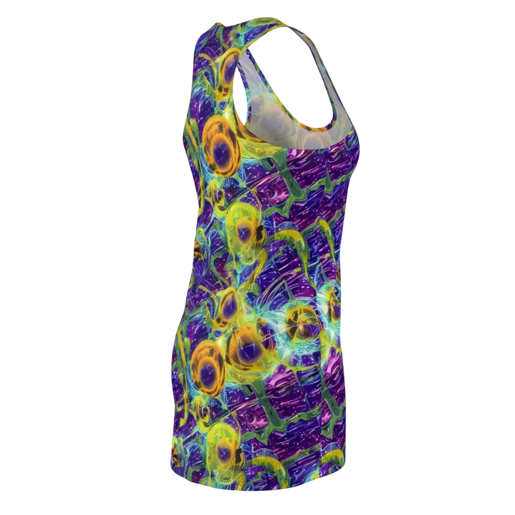 Electric Nectar on Racerback Dress — Back Side