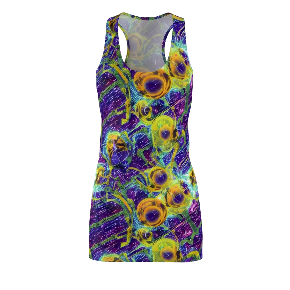 Electric Nectar on Racerback Dress — Front