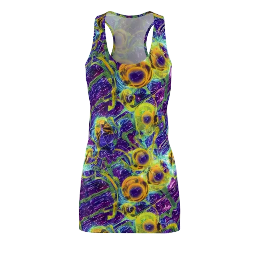 Electric Nectar on a Racerback Dress
