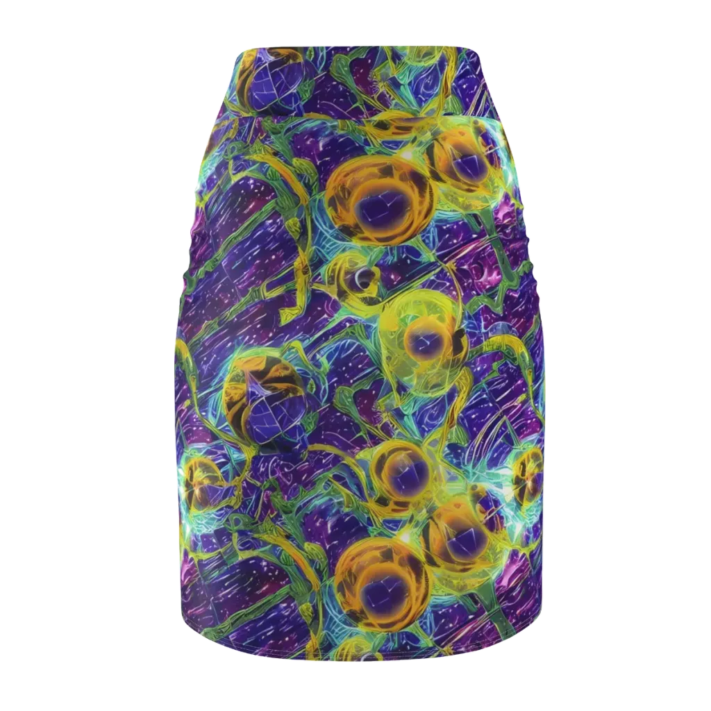 Electric Nectar on Pencil Skirt — Back