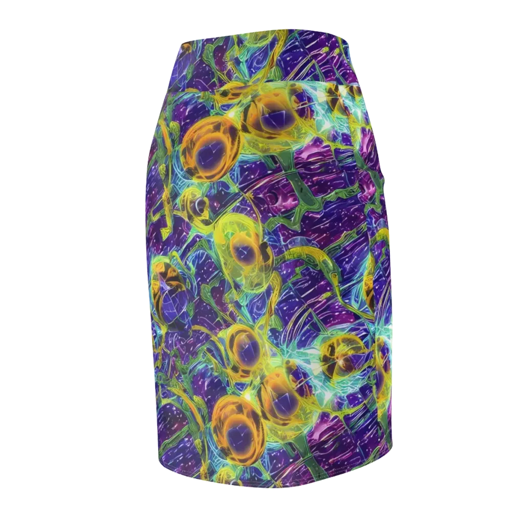 Electric Nectar on Pencil Skirt — Back Side