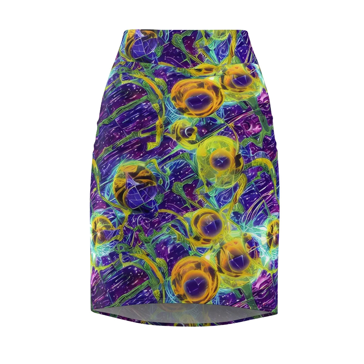 Electric Nectar on Pencil Skirt — Front