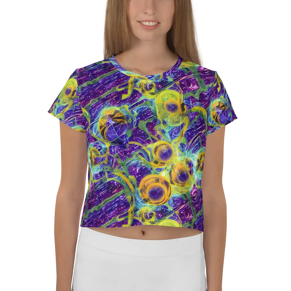 Electric Nectar on Crop Tee — Front