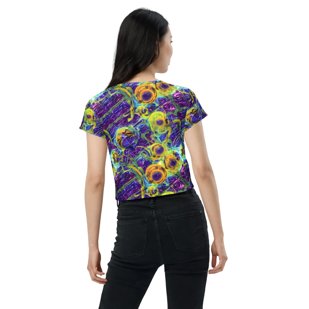 Electric Nectar on Crop Tee — Back