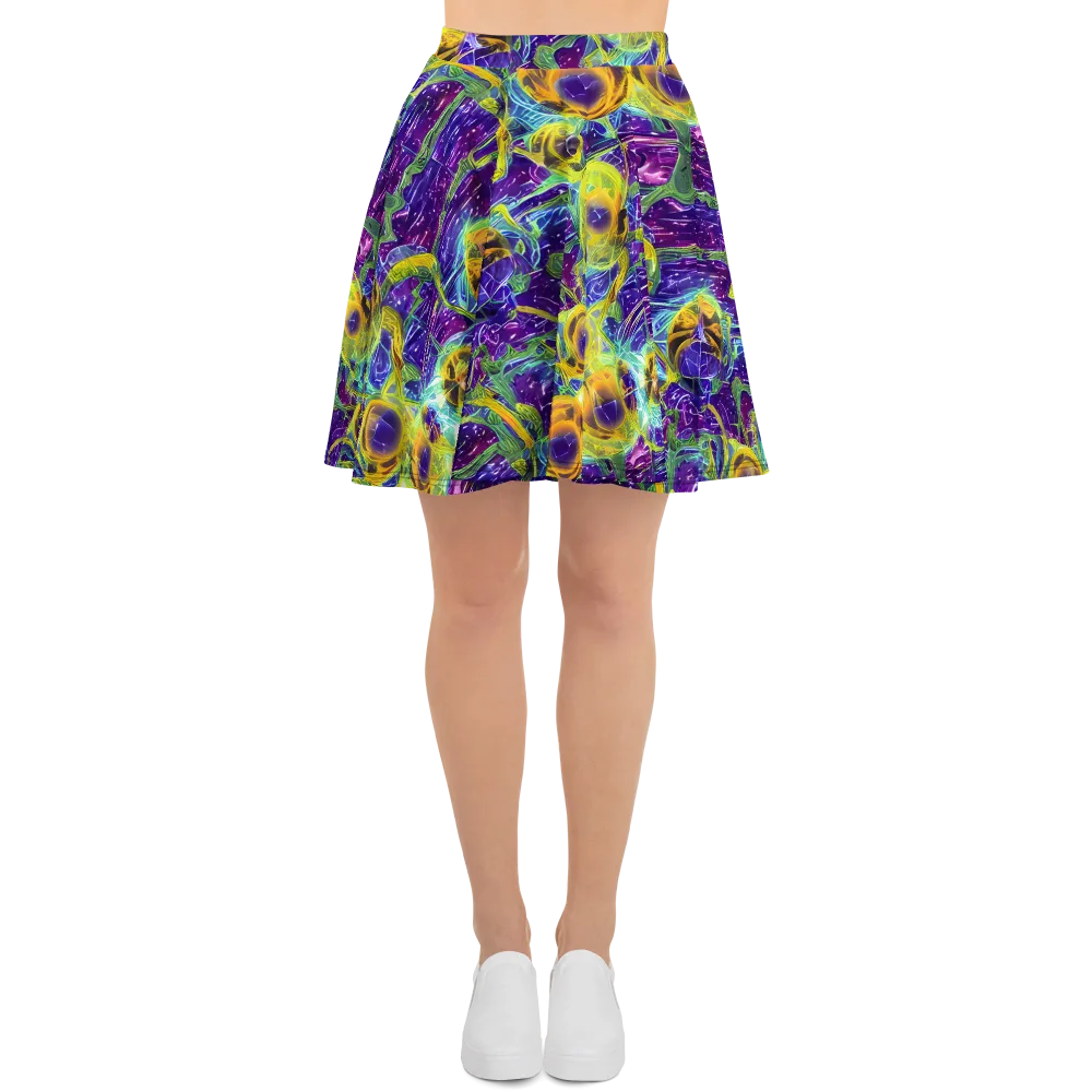 Electric Nectar on Skater Skirt — Front
