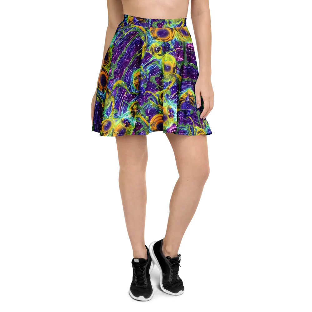 Electric Nectar on Skater Skirt — Front