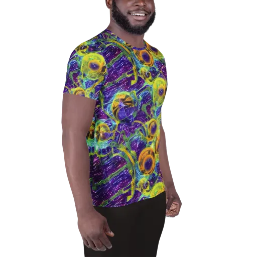 Electric Nectar on a Men's Athletic T-Shirt